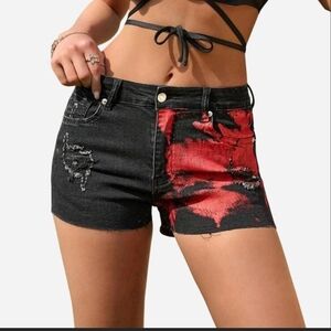 Black Denim Women's Shorts